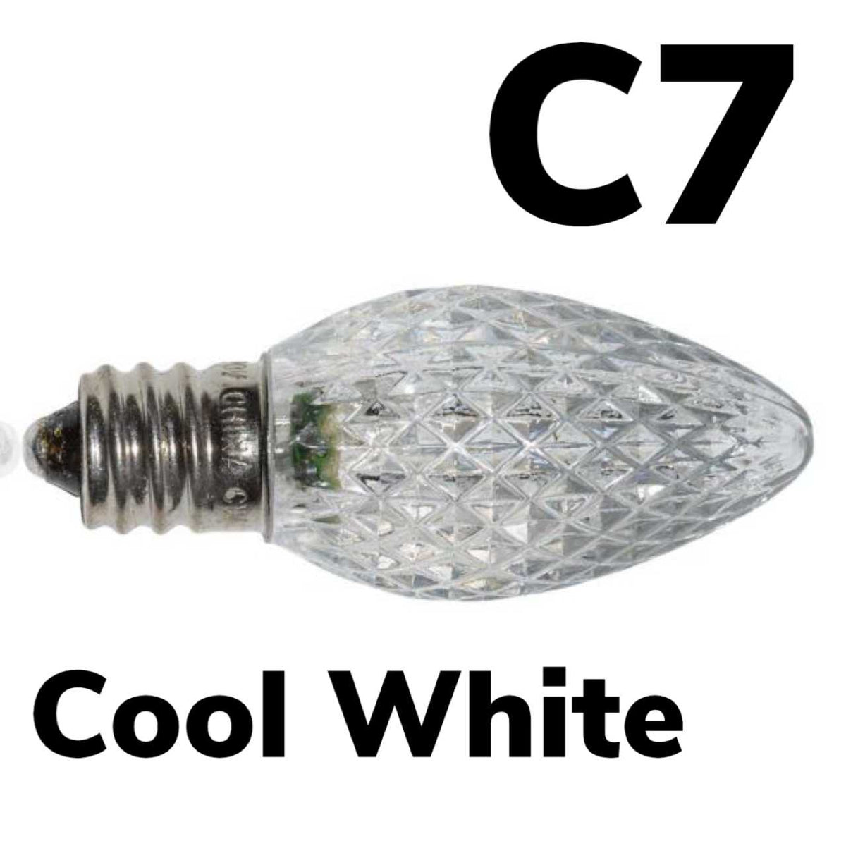 C7 LED Faceted Bulb