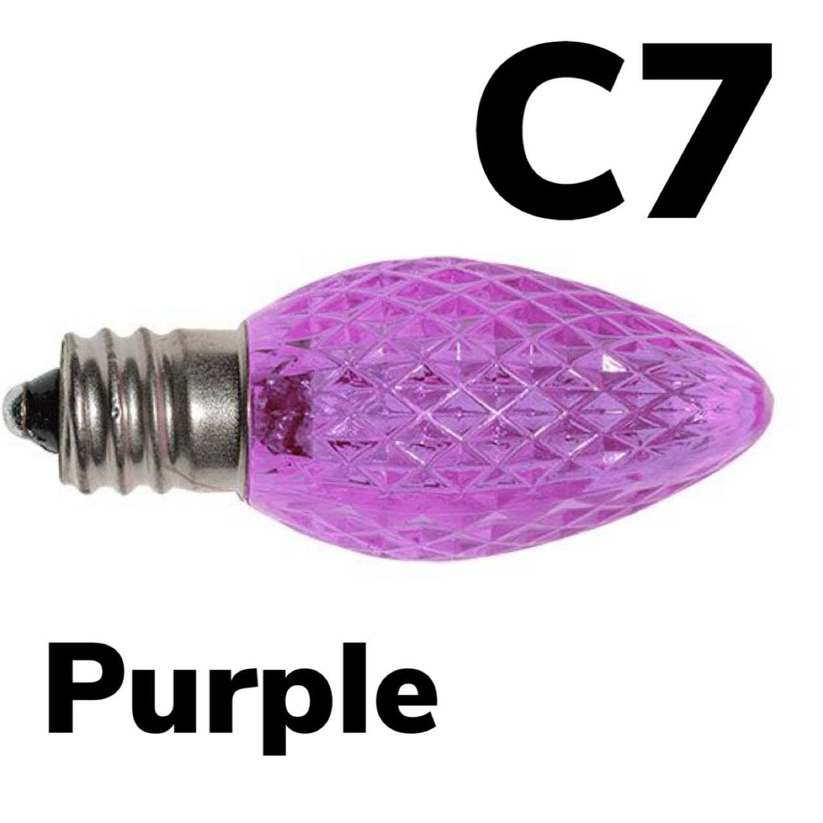 C7 LED Faceted Bulb