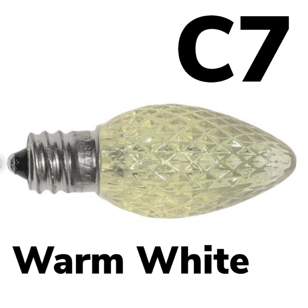 C7 LED Faceted Bulb