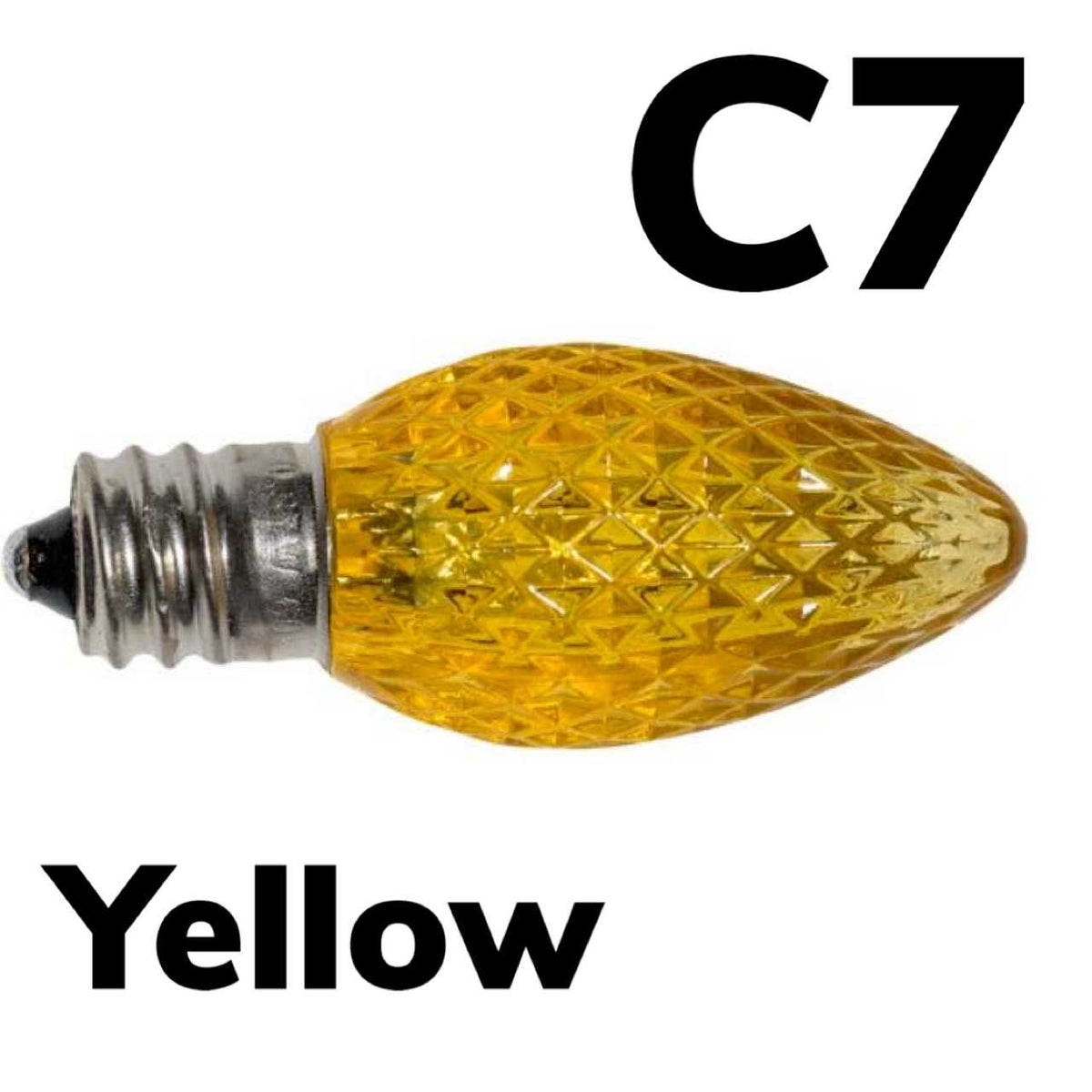 C7 LED Faceted Bulb