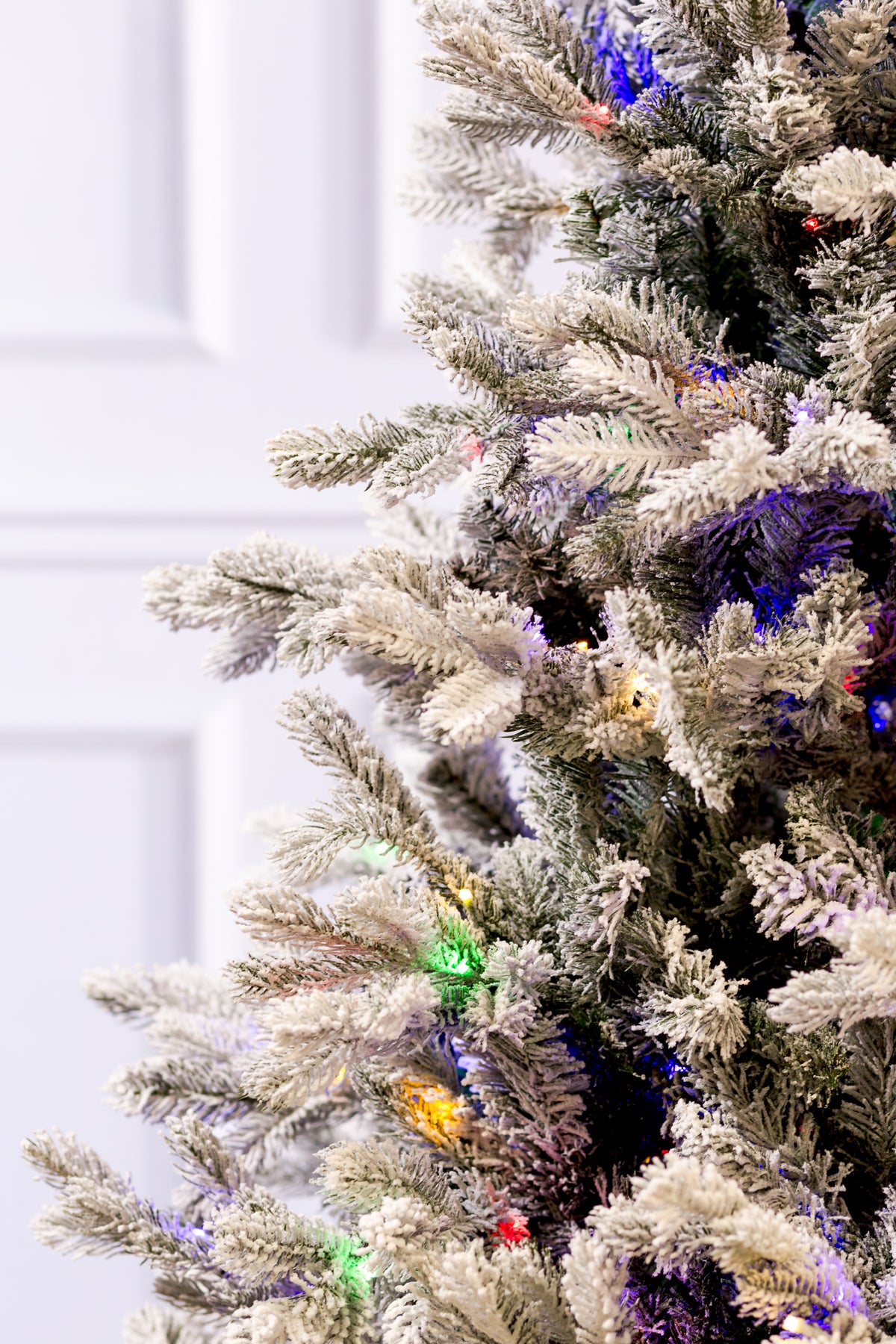 Casselton Snowy Fir Christmas Tree with 3mm LED Color Change