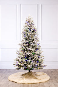 Casselton Snowy Fir Christmas Tree with 3mm LED Color Change