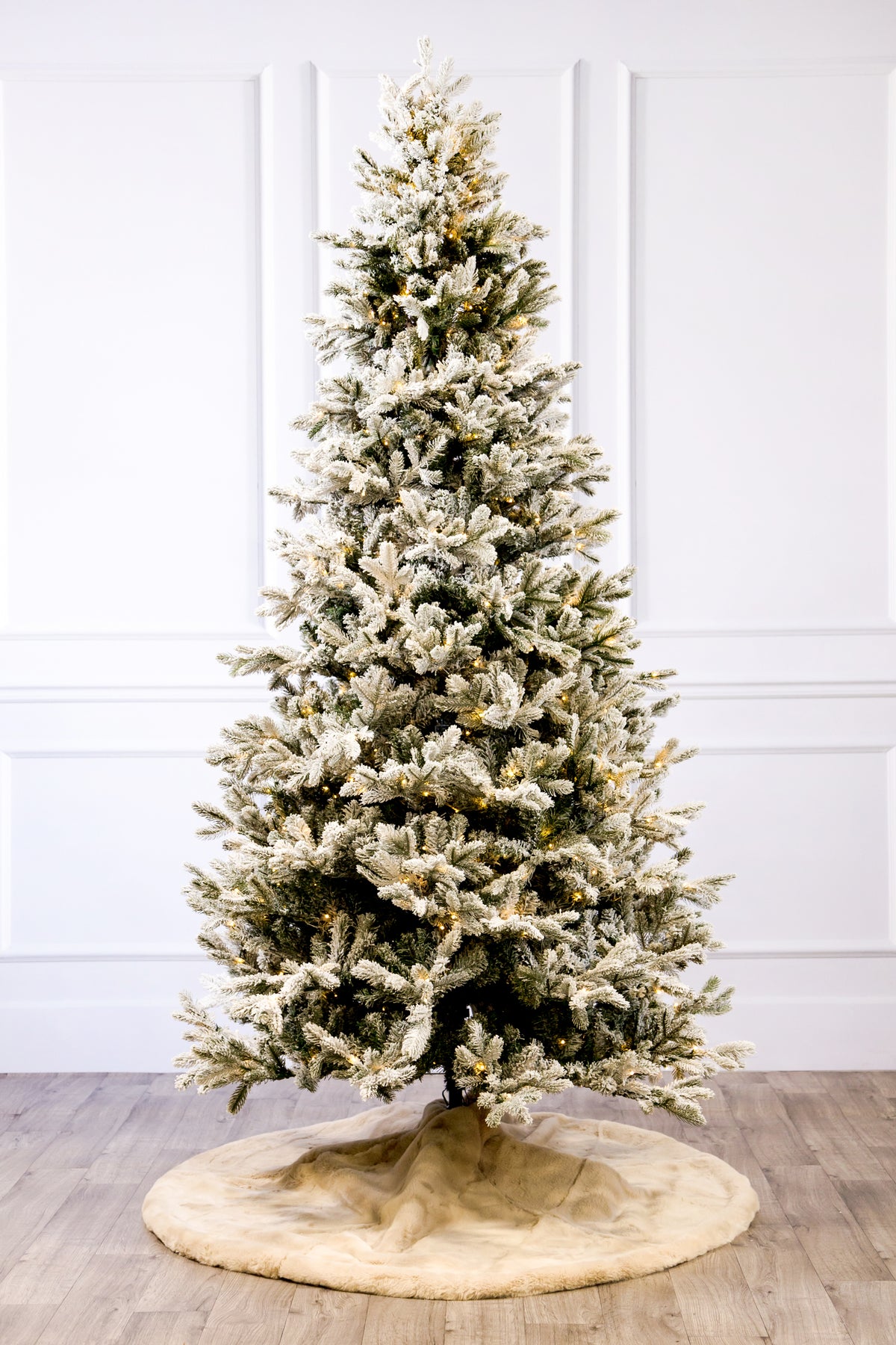 Casselton Snowy Fir Christmas Tree with 3mm LED Color Change