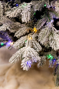 Casselton Snowy Fir Christmas Tree with 3mm LED Color Change