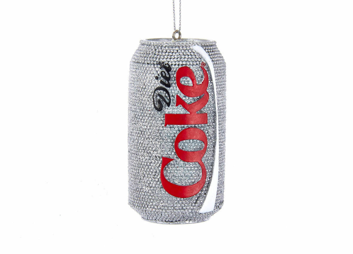 Coca-Cola Glittered Diet Coke Can Ornament