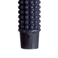 10" Hobnail Taper Candles in Box, Navy Color, Set of 2