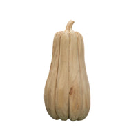 Tall Wood Pumpkin, Natural