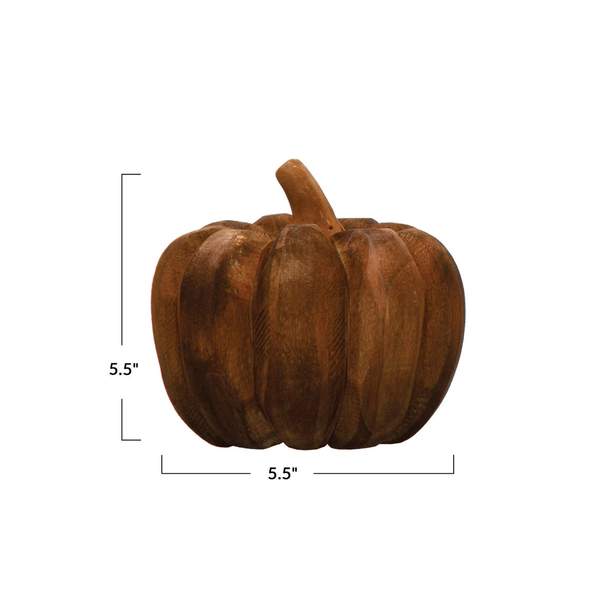 Wood Pumpkin, Orange