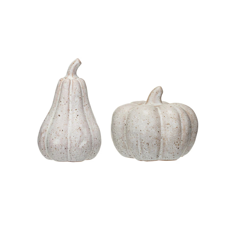 5" Stoneware Pumpkin, Reactive Glaze, Assorted