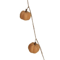 Pumpkin Garland with Jute Cord, Orange & Natural