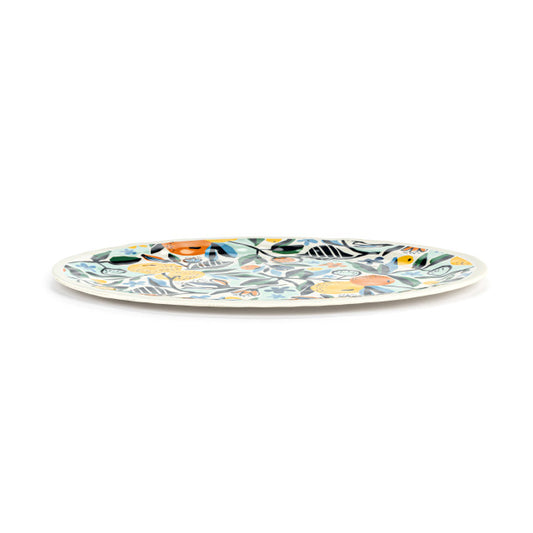 Citrus Blooms Oval Platter, Large