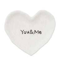 Dish Heart Ceramic "You And Me"