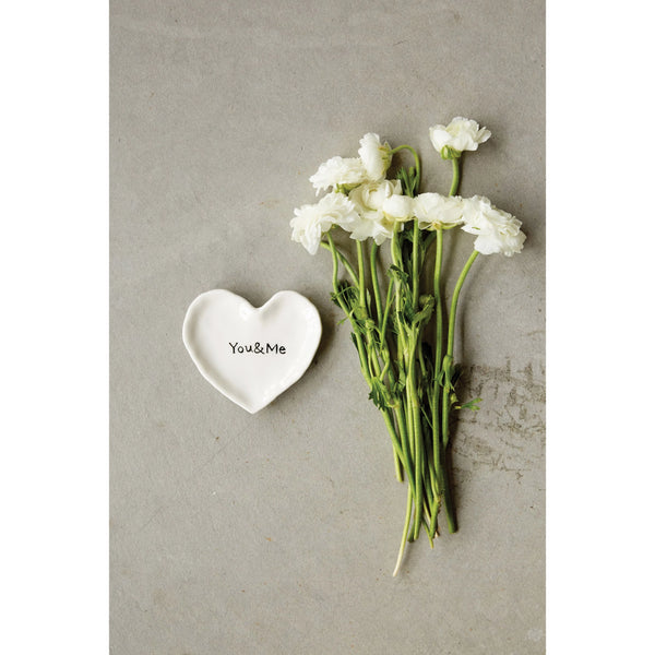 Dish Heart Ceramic "You And Me"