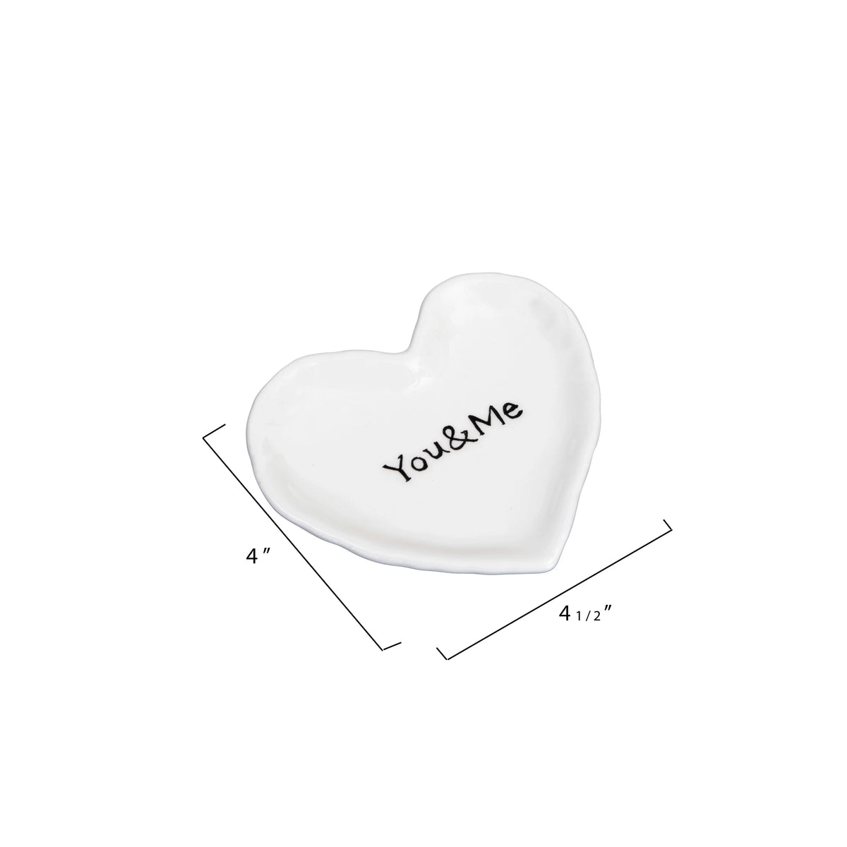 Dish Heart Ceramic "You And Me"