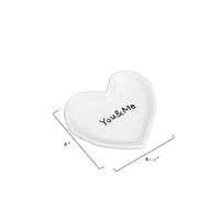 Dish Heart Ceramic "You And Me"