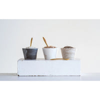 Marble Bowl with Spoon Assorted