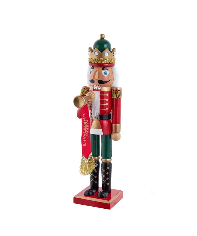 15" Nutcracker with Horn