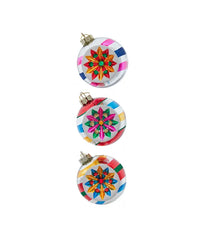 80MM Reflector Ornaments, 3-Piece Box