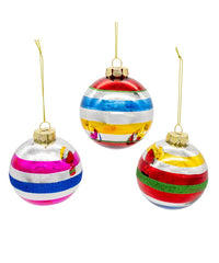 80MM Reflector Ornaments, 3-Piece Box