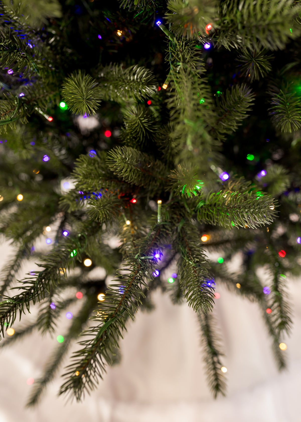 Grand Spruce Slender Color-Change Christmas Tree with 3m LED