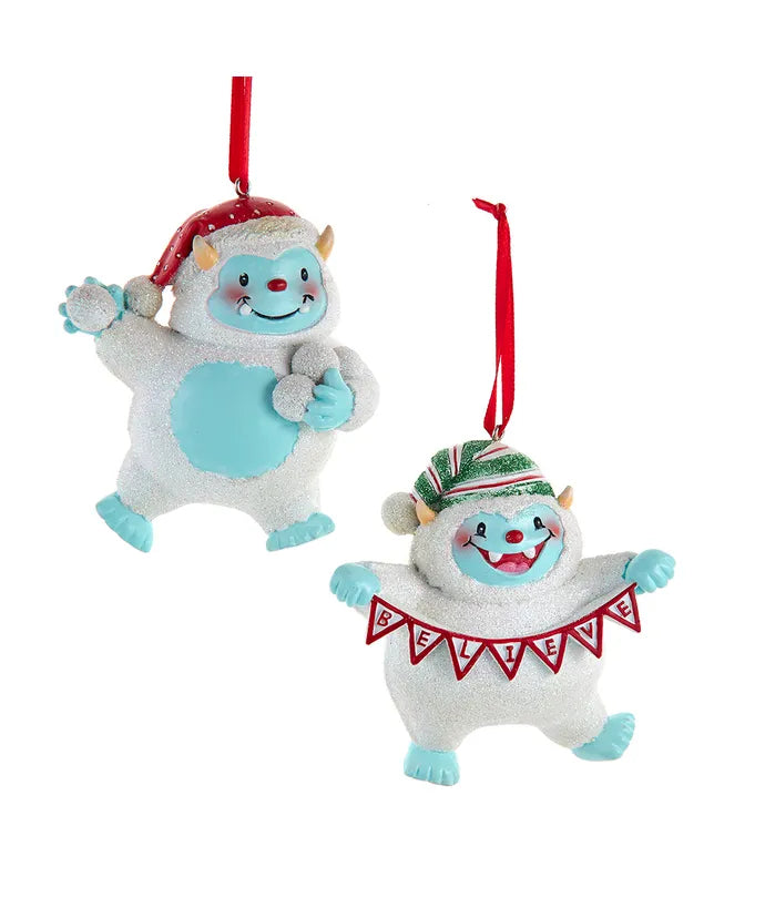 Yeti Ornaments, Assorted