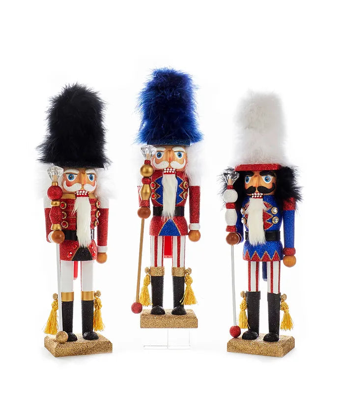 18" Hollywood Nutcrackers, 3 Assorted