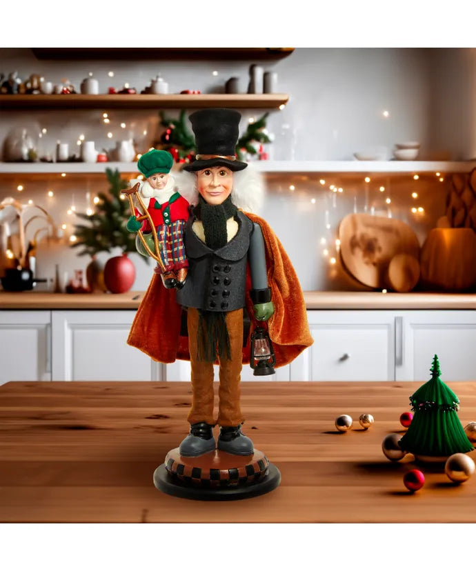 15" Hollywood Nutcrackers Bob Cratchit & Tiny Tim