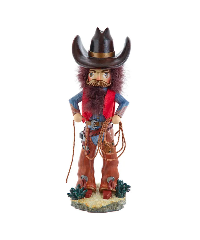 18" Hollywood Nutcrackers Cowboy With Lasso