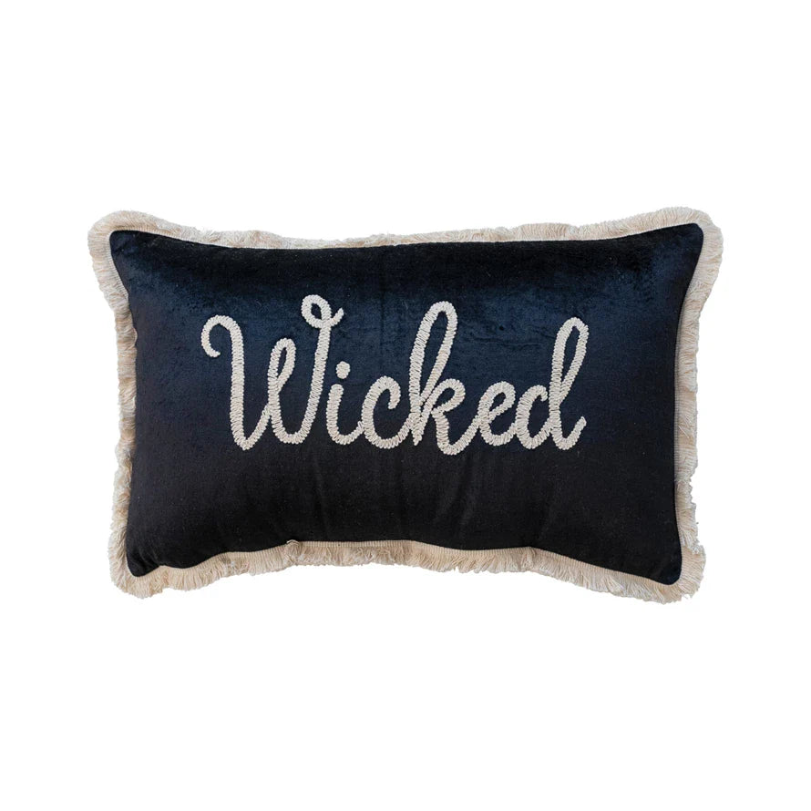 Wicked Black/Cream Pillow