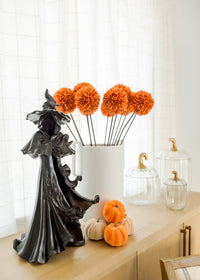 Prelit Elegant Gothic Witch Statue