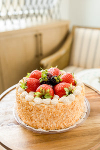 Faux Strawberry and Cream Cake