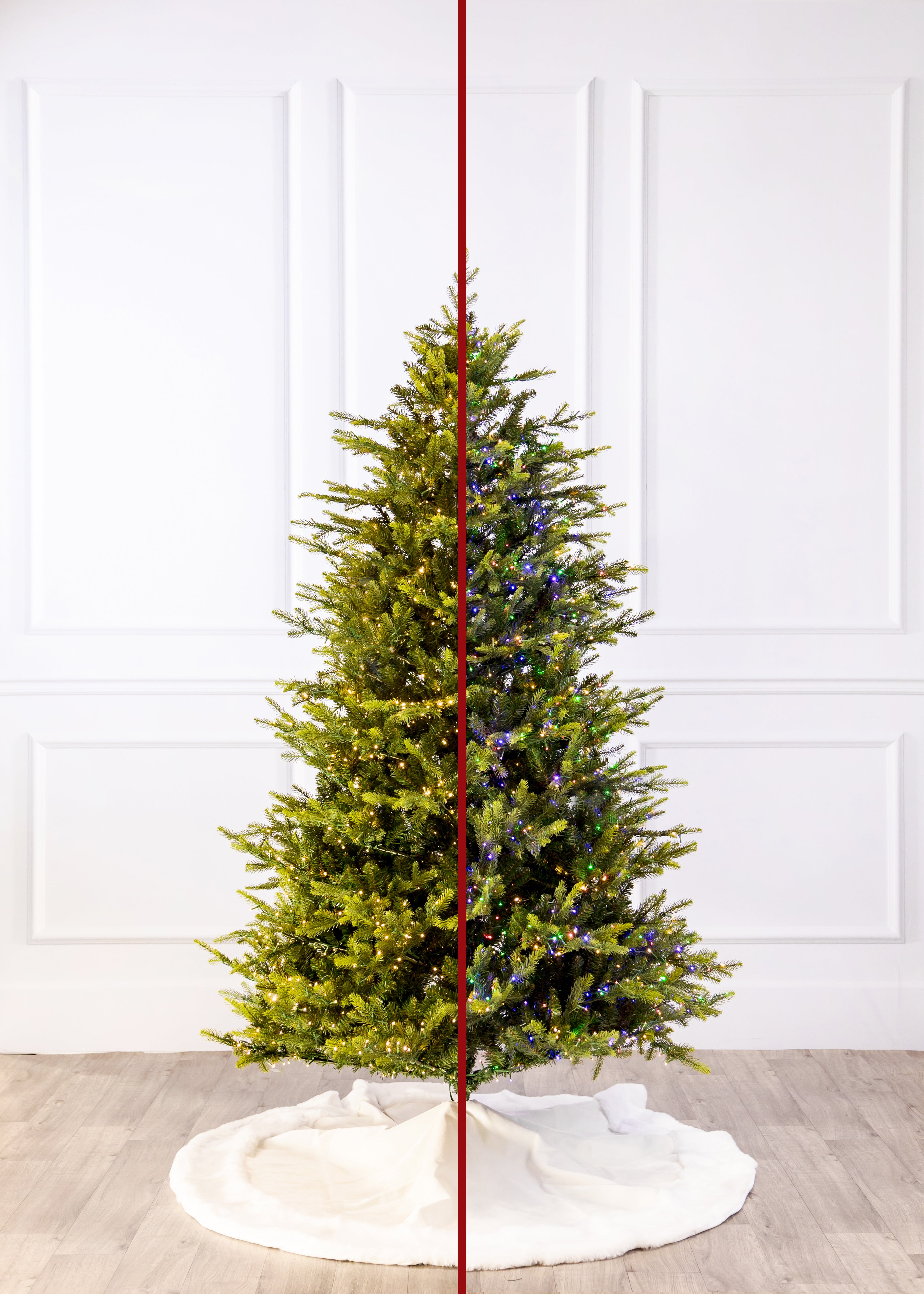 King Pine with 3mm LED Color Changing Christmas Tree – Modern Display