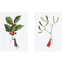 Holly & Mistletoe Greeting Cards