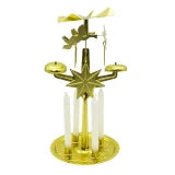 8.5" Angel Light Bell Pyramid With Candles
