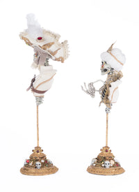 Male  & Female Skeleton Bust  Set of 2 - Katherine's Collection