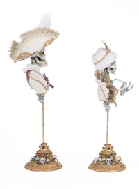 Male  & Female Skeleton Bust  Set of 2 - Katherine's Collection
