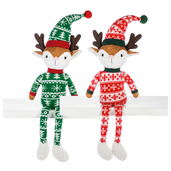 Bedtime Reindeer Shelf Sitter, Assorted