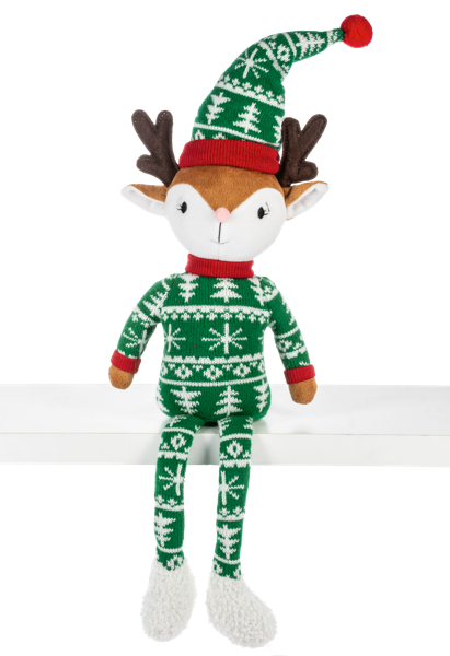 Bedtime Reindeer Shelf Sitter, Assorted