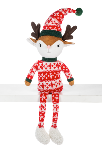 Bedtime Reindeer Shelf Sitter, Assorted