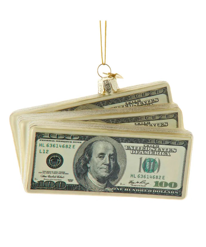 Noble Gems $100 Bill Ornament