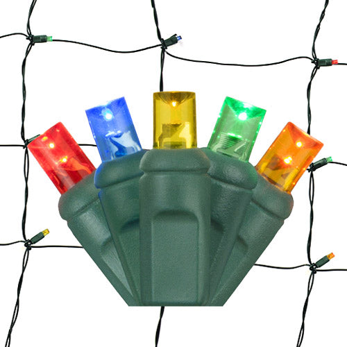 5MM LED Net Lights with Green Cord (100 Lights) - Thumbnail 3
