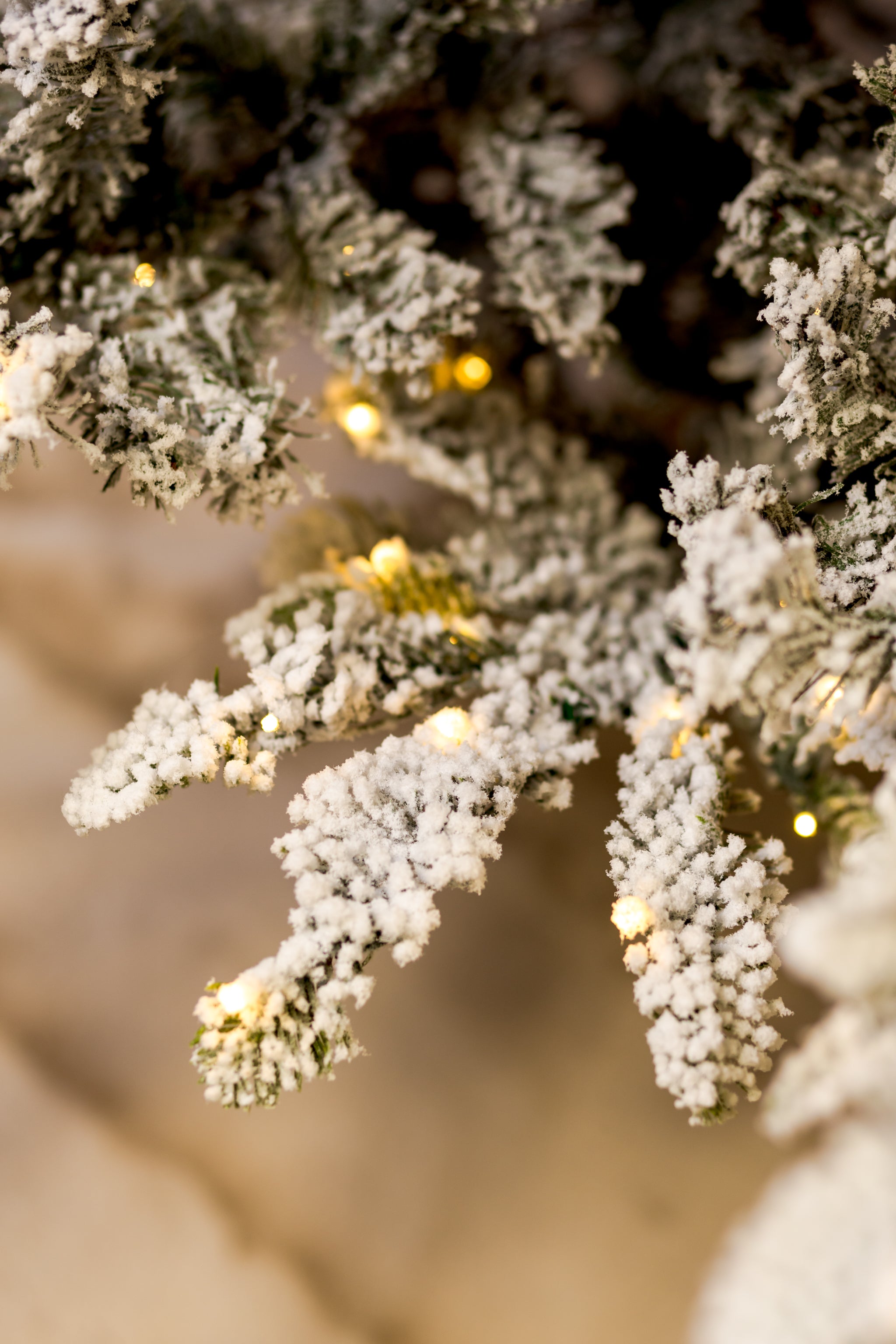 Norwegian Snowy Spruce Christmas Tree with 3mm LED – Modern Display
