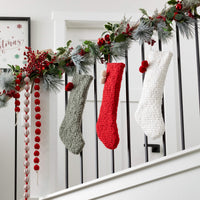 Knit Christmas Stocking, Assorted