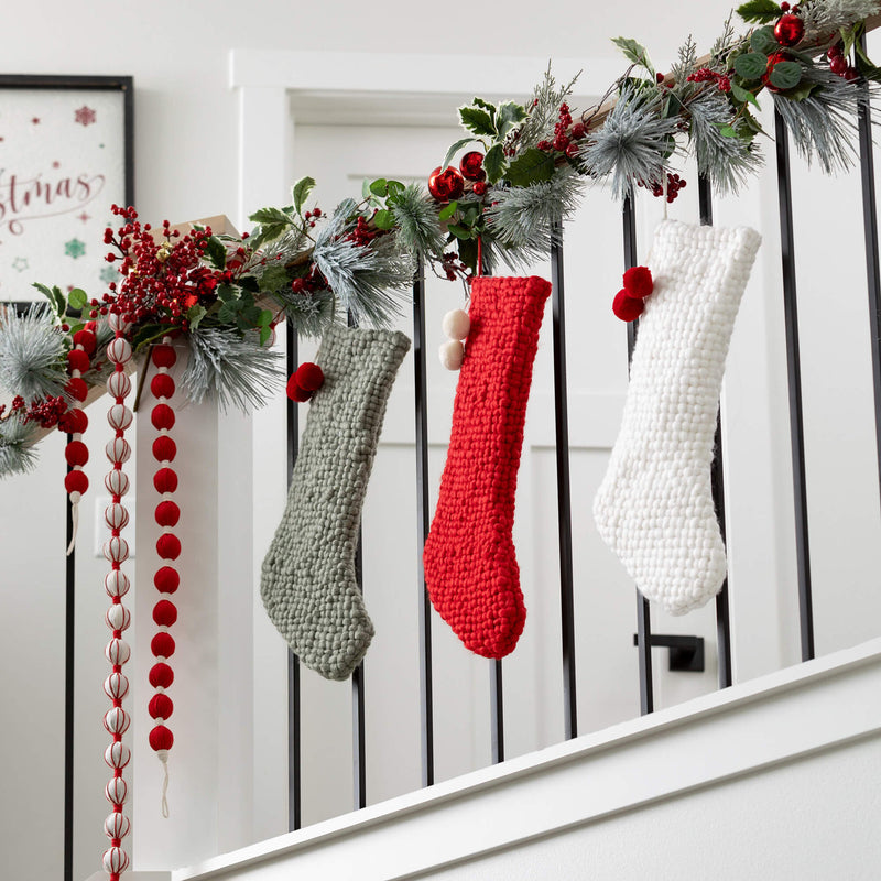 Knit Christmas Stocking, Assorted