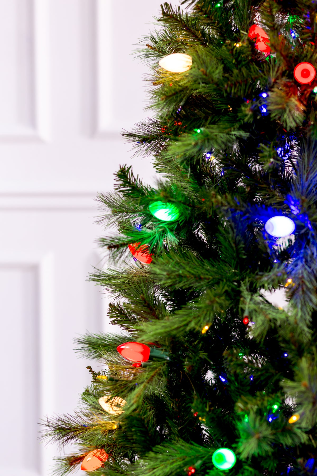 Retro Fir Christmas Tree with T5 & C9 LED Multi Color