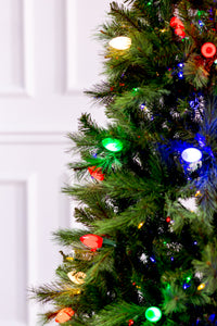 Retro Fir Christmas Tree with T5 & C9 LED Multi Color