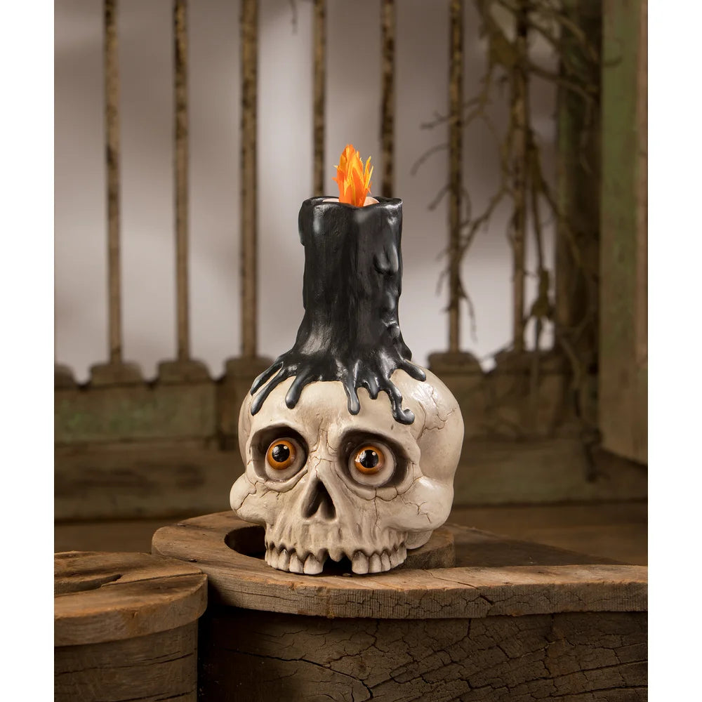 Skull Candle Holder