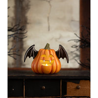 Pumpkin Bat Luminary - Bethany Lowe
