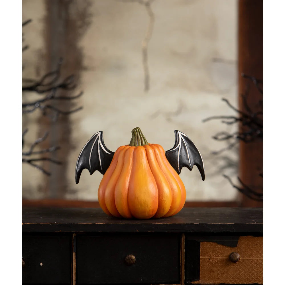 Pumpkin Bat Luminary - Bethany Lowe