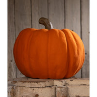 Jack O Lantern Orange Flocked - Bethany Lowe